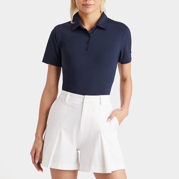 G/FORE | Tops | New Gfore Womens Featherweight Golf Polo Shirt Twilight ...